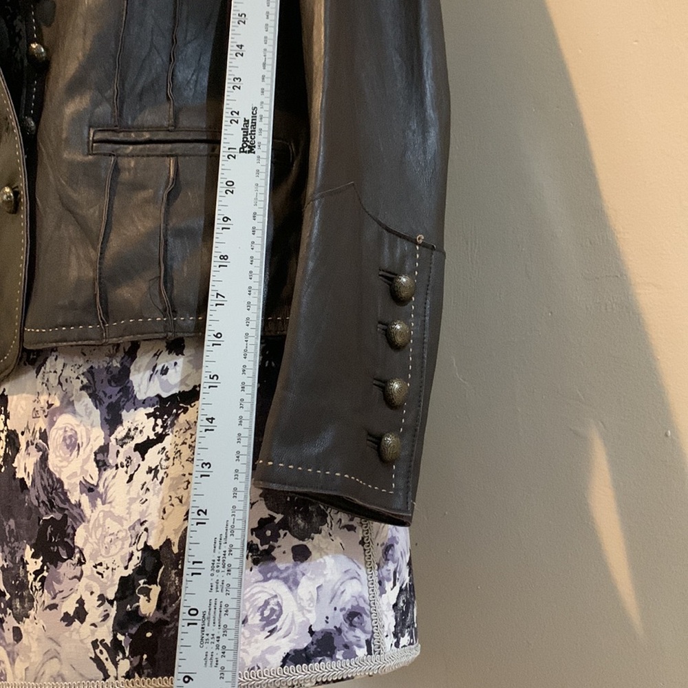 Inc Brown Leather Jacket - image 8